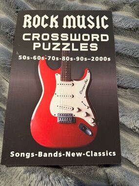 Rock Music Crossword Puzzles Book